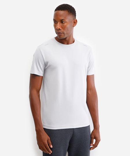 camiseta masculina run esportiva ace texturizada cinza M camiseta masculina run esportiva ace texturizada cinza M