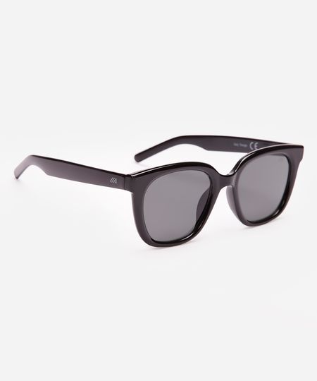 óculos de sol quadrado unissex preto UNICO