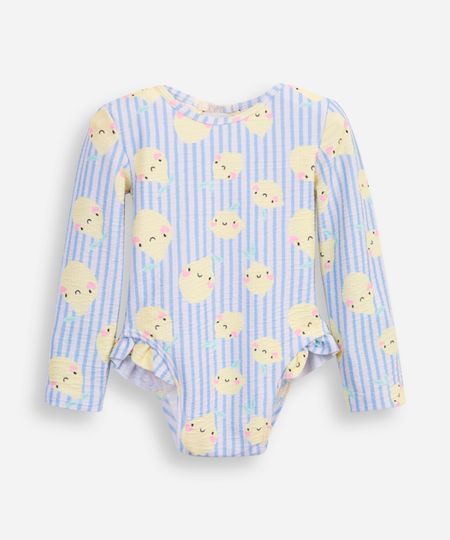 maiô infantil com babado limão off white 3 maiô infantil com babado limão off white 3