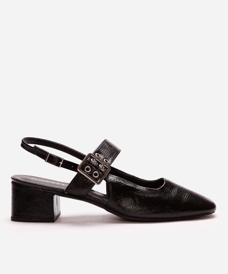 scarpin boneca com ilhós oneself preto 38