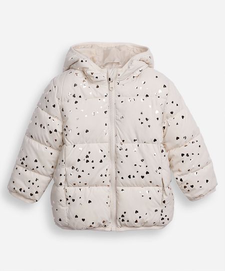 jaqueta puffer infantil coração bege 1 jaqueta puffer infantil coração bege 1