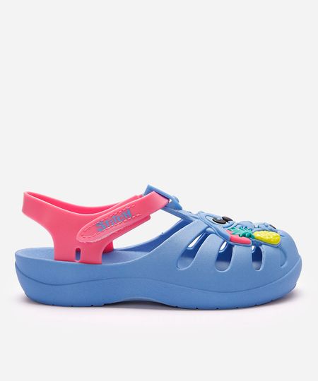 sandália infantil com brilho grendene stitch azul 19 sandália infantil com brilho grendene stitch azul 19