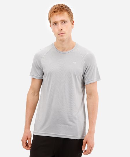 camiseta masculina esportiva ace manga raglan cinza P