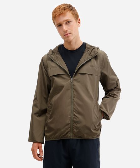 jaqueta masculina corta vento com capuz esportiva ace verde G jaqueta masculina corta vento com capuz esportiva ace verde G