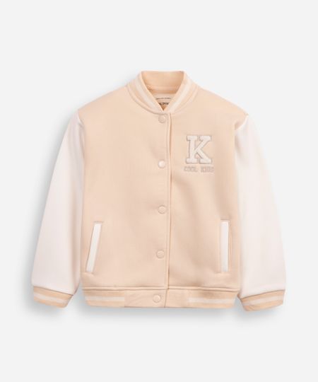 jaqueta de moletom juvenil college - bege claro 4 jaqueta de moletom juvenil college - bege claro 4