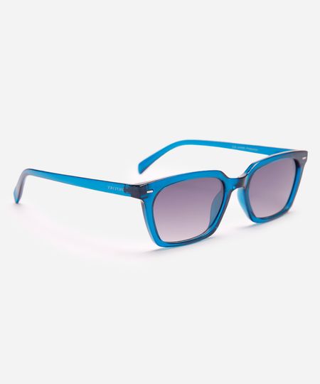 óculos de sol quadrado unissex triton azul UNICO