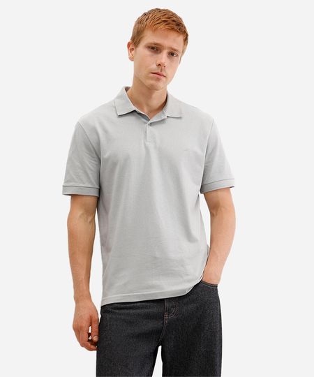 polo básica manga curta - verde claro P polo básica manga curta - verde claro P