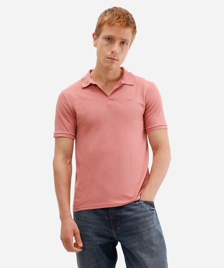 polo comfort básica de piquet - rosa P polo comfort básica de piquet - rosa P