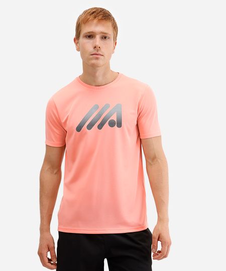 camiseta masculina esportiva ace manga curta laranja G