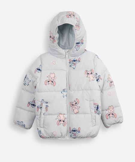 jaqueta puffer infantil angel e stitch azul 12