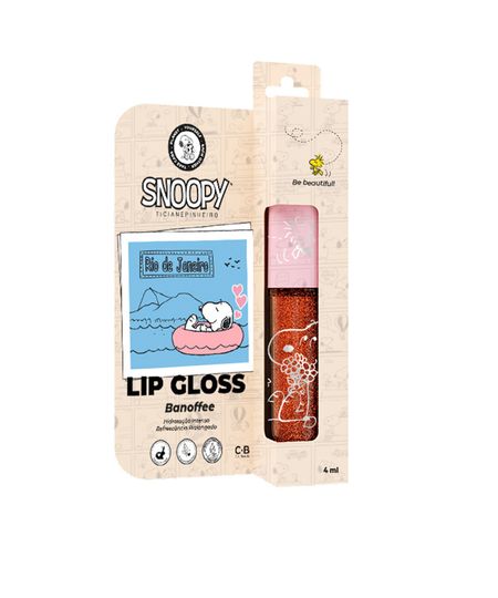 lip gloss snoopy ticiane pinheiro banoffe marrom UNICO lip gloss snoopy ticiane pinheiro banoffe marrom UNICO