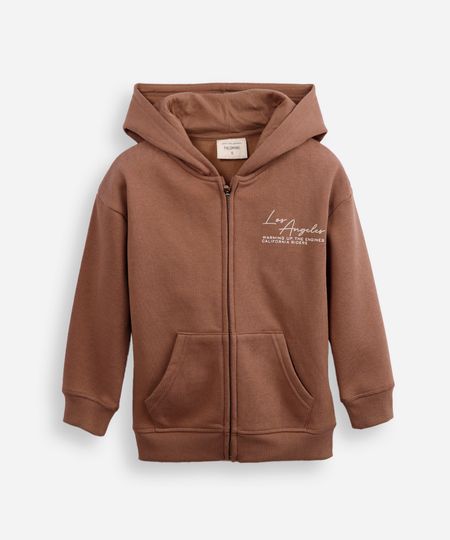 jaqueta de moletom infantil los angeles marrom 6 jaqueta de moletom infantil los angeles marrom 6