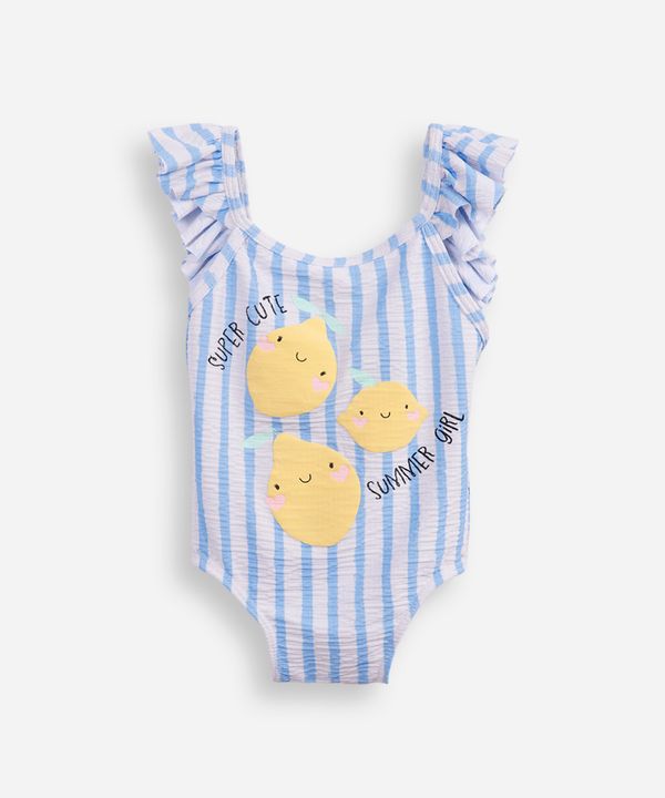 maiô infantil com babado e listrado off white 5