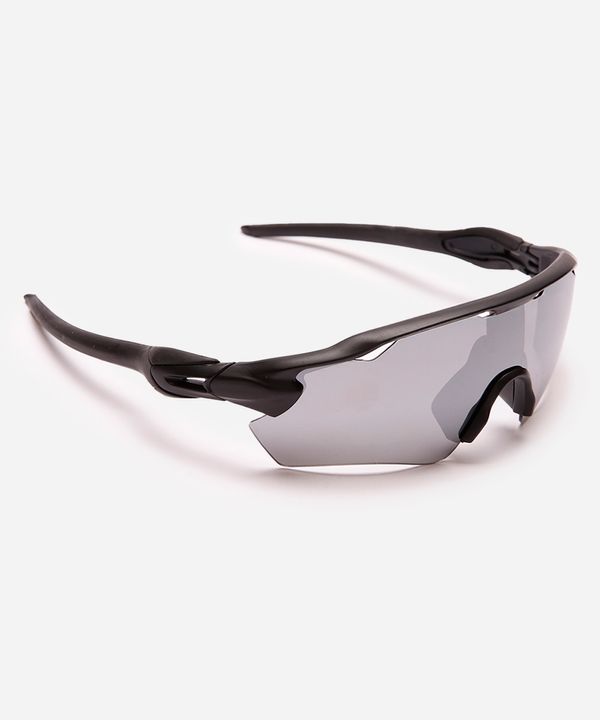 óculos de sol esportivo unissex preto UNICO