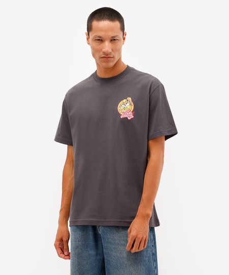 camiseta masculina de algodão looney tunes cinza M