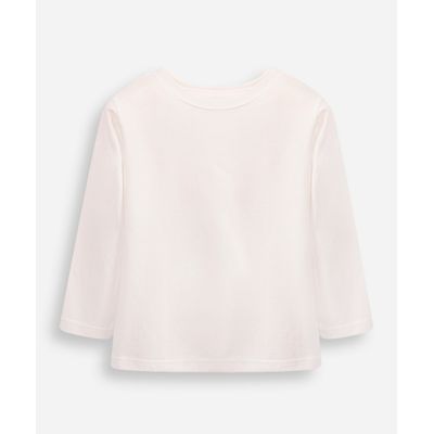 camiseta de algodão infantil off white