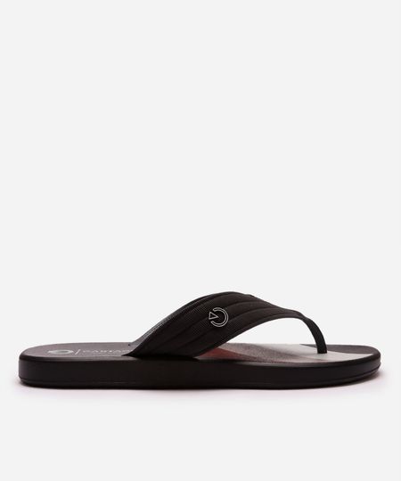 chinelo emborrachado montreal cartago preto - cinza 39