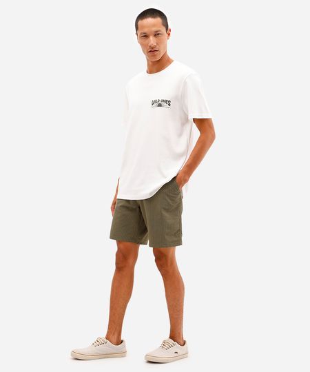 short boardshort texturizado cós elástico verde 46