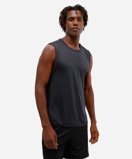 regata masculina esportiva ace com recortes preto P regata masculina esportiva ace com recortes preto P