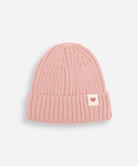 gorro infantil texturizado rosa UNICO