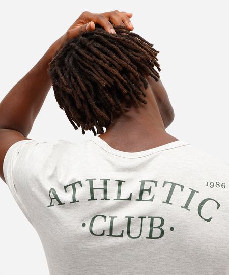 camiseta masculina esportiva ace de viscose athletic club cinza GG camiseta masculina esportiva ace de viscose athletic club cinza GG