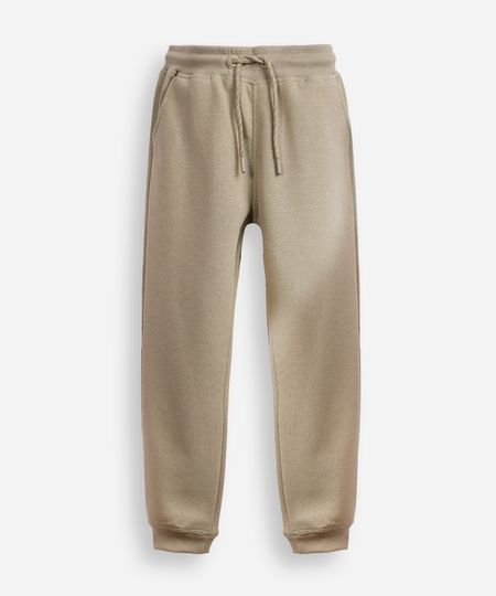 calça jogger infantil de moletom verde 10