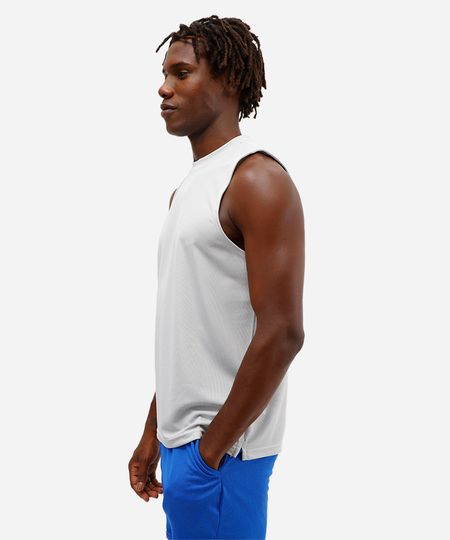 regata machão oversized masculina esportiva ace texturizada cinza G