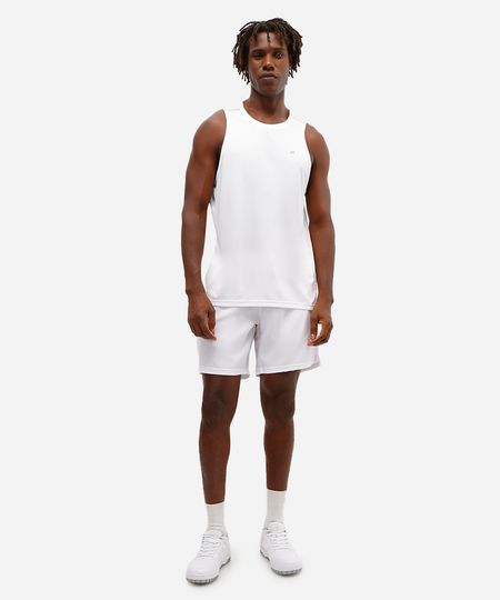 short masculino esportivo ace cós elástico branco GG