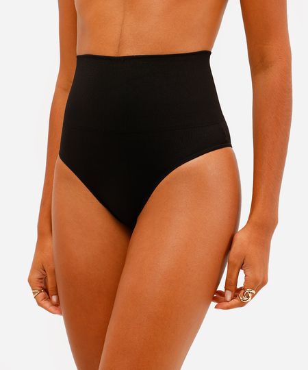 calcinha biquíni modeladora trifil preta P