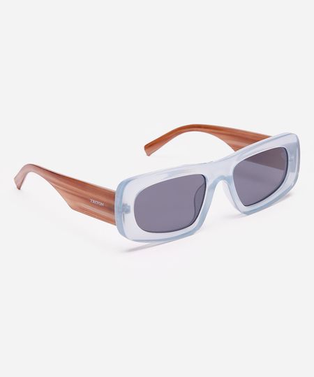 óculos de sol oval triton azul UNICO