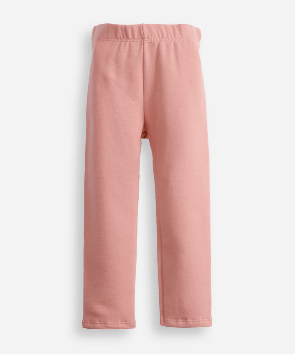 Vista 2 calça legging infantil básica rosa C&A Rosa Orquidea C&A Rosa Orquidea