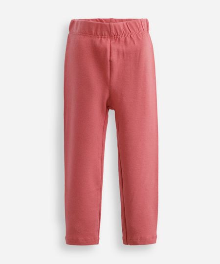 calça legging infantil de algodão rosa 2 calça legging infantil de algodão rosa 2