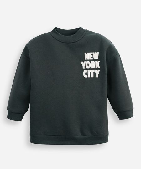 blusão de moletom infantil new york city verde 10
