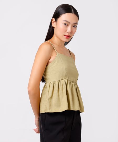 bata feminina com linho mindset verde GG bata feminina com linho mindset verde GG