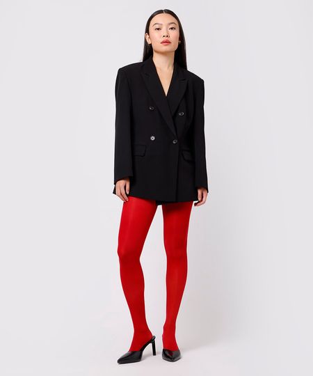 meia calça fio 40 mindset vermelha G-GG meia calça fio 40 mindset vermelha G-GG