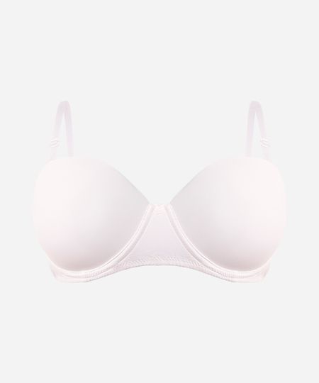 sutiã meia taça com alças removíveis branco 42 sutiã meia taça com alças removíveis branco 42