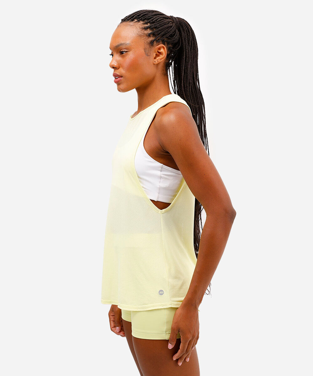 regata cavada com abertura esportiva ace - verde lima