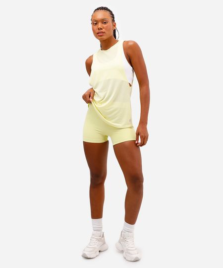 short feminino esportivo ace cintura alta verde P