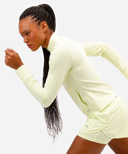 jaqueta feminina gola alta esportiva ace verde P