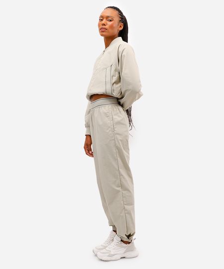 calça jogger feminina esportiva ace barra ajustável verde GG calça jogger feminina esportiva ace barra ajustável verde GG