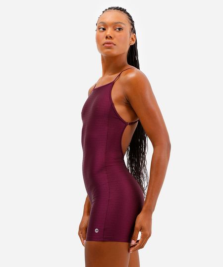 macaquinho feminino esportivo ace texturizado roxo GG