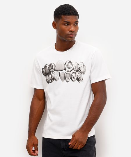 camiseta relaxed masculina de algodão pusha t off white G camiseta relaxed masculina de algodão pusha t off white G