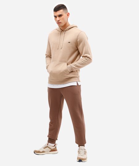 calça jogger masculina de moletom esportiva ace marrom G