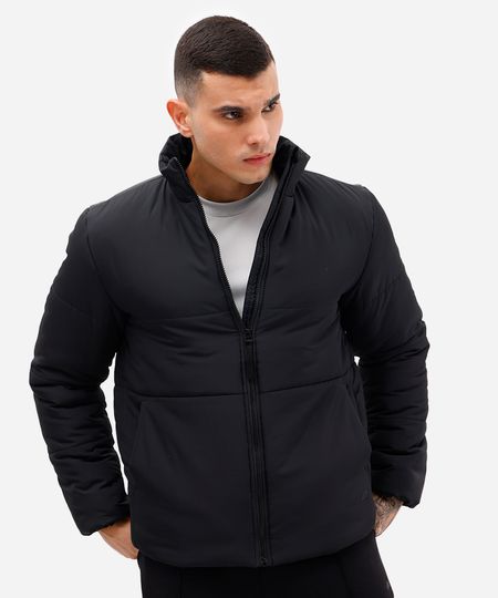 jaqueta masculina puffer esportiva ace preta P
