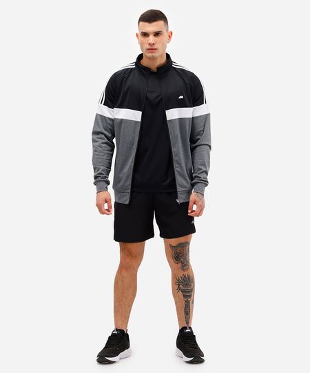 short masculino esportivo ace texturizado preto G