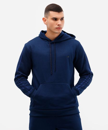 blusa de moletom com capuz ace azul P blusa de moletom com capuz ace azul P
