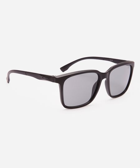 óculos de sol quadrado preto UNICO