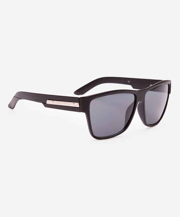 óculos de sol oval preto UNICO