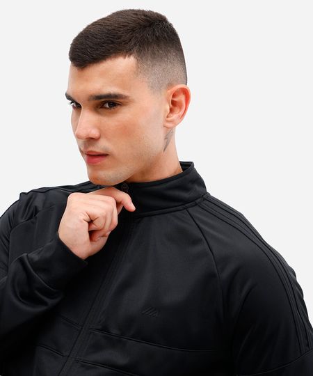 jaqueta com bolsos e recortes esportiva ace preta P