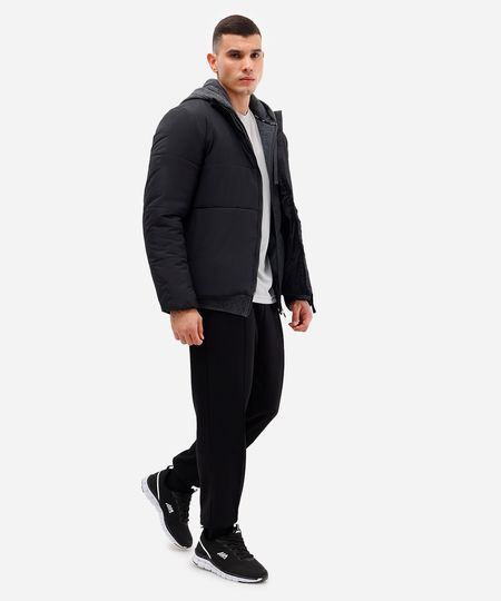 calça jogger masculina esportiva ace com nervura preta P calça jogger masculina esportiva ace com nervura preta P